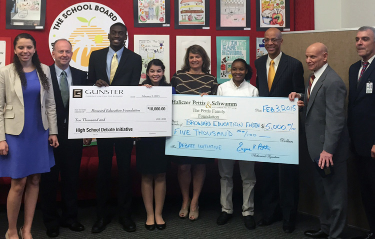 $15,000 toward Broward Schools Debate Initiative