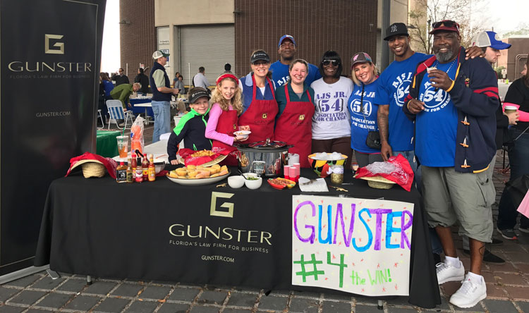 Gunster table @ Jax Bar YLS 2017 Chili Cook-Off