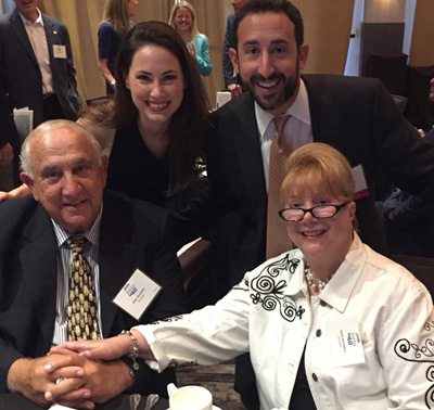 AJ Horowitz & family at 2017 40/40 SFBJ awards