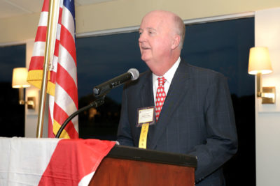 Gunster attorney Steve Page accepts the 4th Annual Professionalism Award from the Martin County Bar Association on Oct. 25. Photo courtesy of Olga Hamilton Photography. 