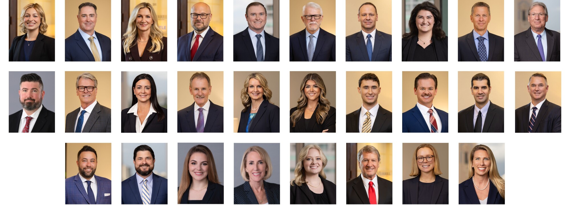 Gunster's Sarasota & Lakewood Ranch Attorney Headshots