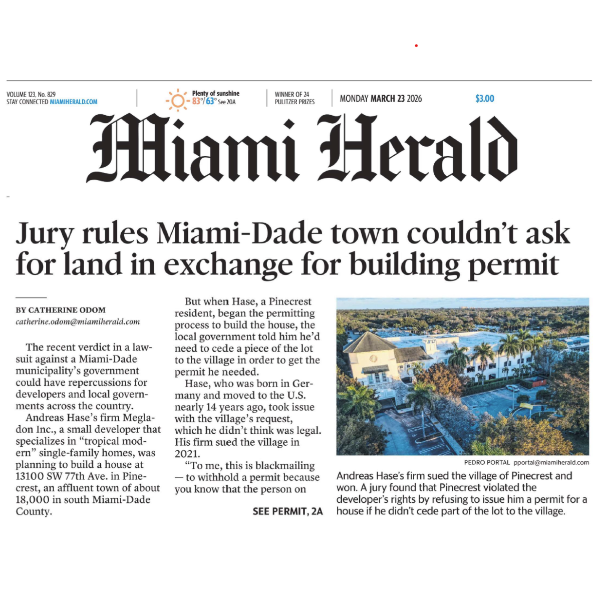 Gunster Federal Case Garners Media Attention - As Seen in the Miami Herald