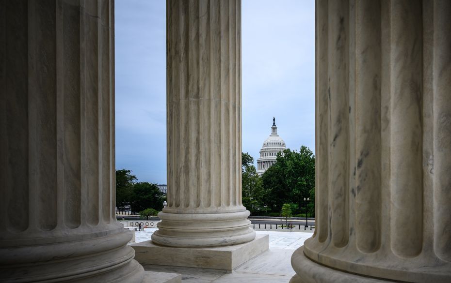 Washington Capital in Distance - First Amendment