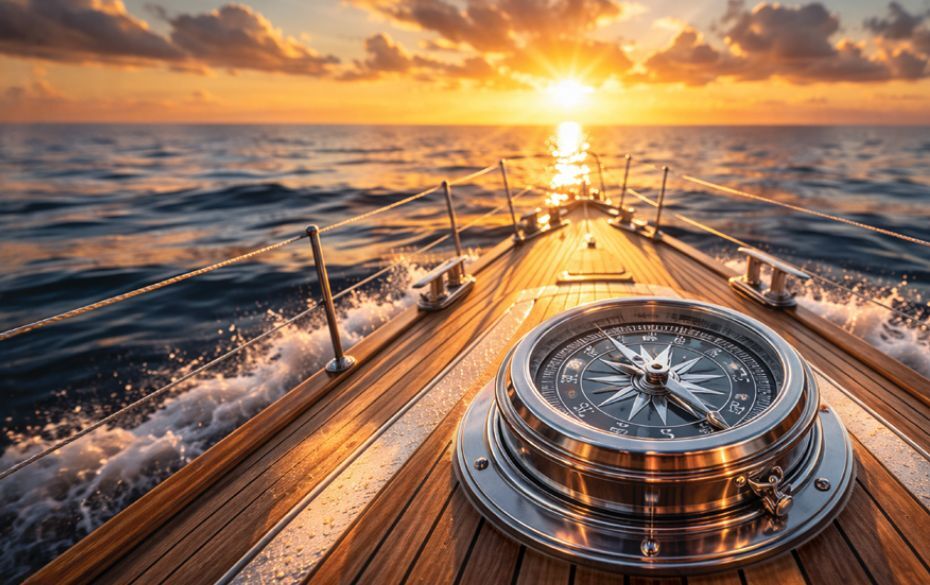 Compass on Boat